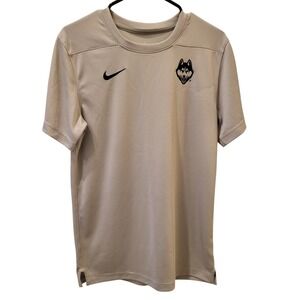 Nike Dri-FIT UConn Huskies T-Shirt Mens Size S Gray Performance Tee